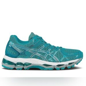 Asics Teal Athletic Running Shoes
